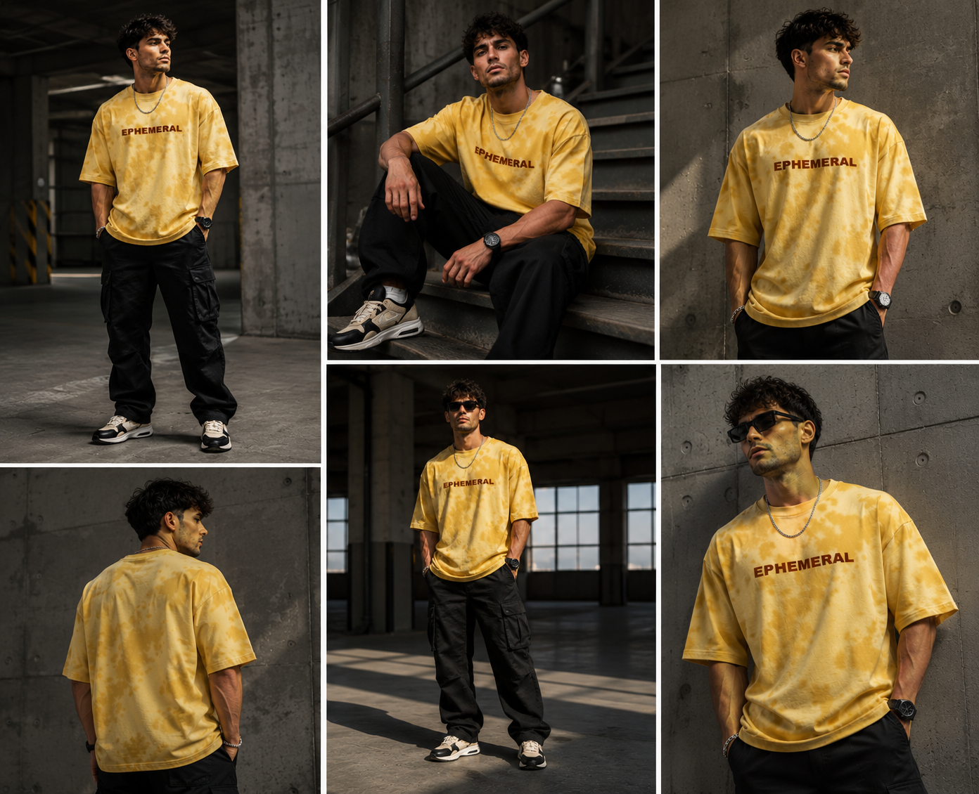 EPHEMERAL Tie-Dye Tee — Golden Yellow
