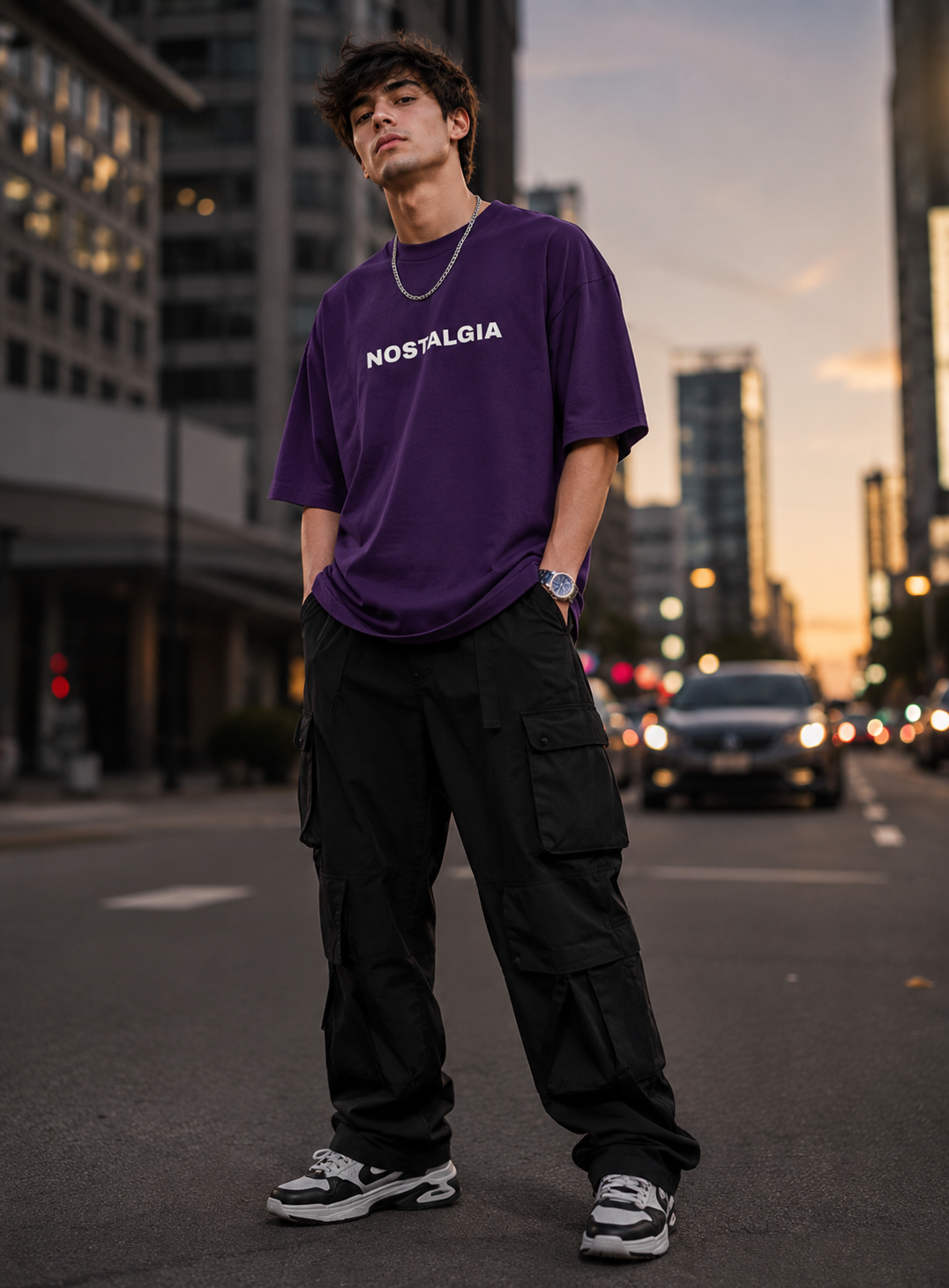 NOSTALGIA Drop Shoulder Oversized Tee | Unisex Classic Fit