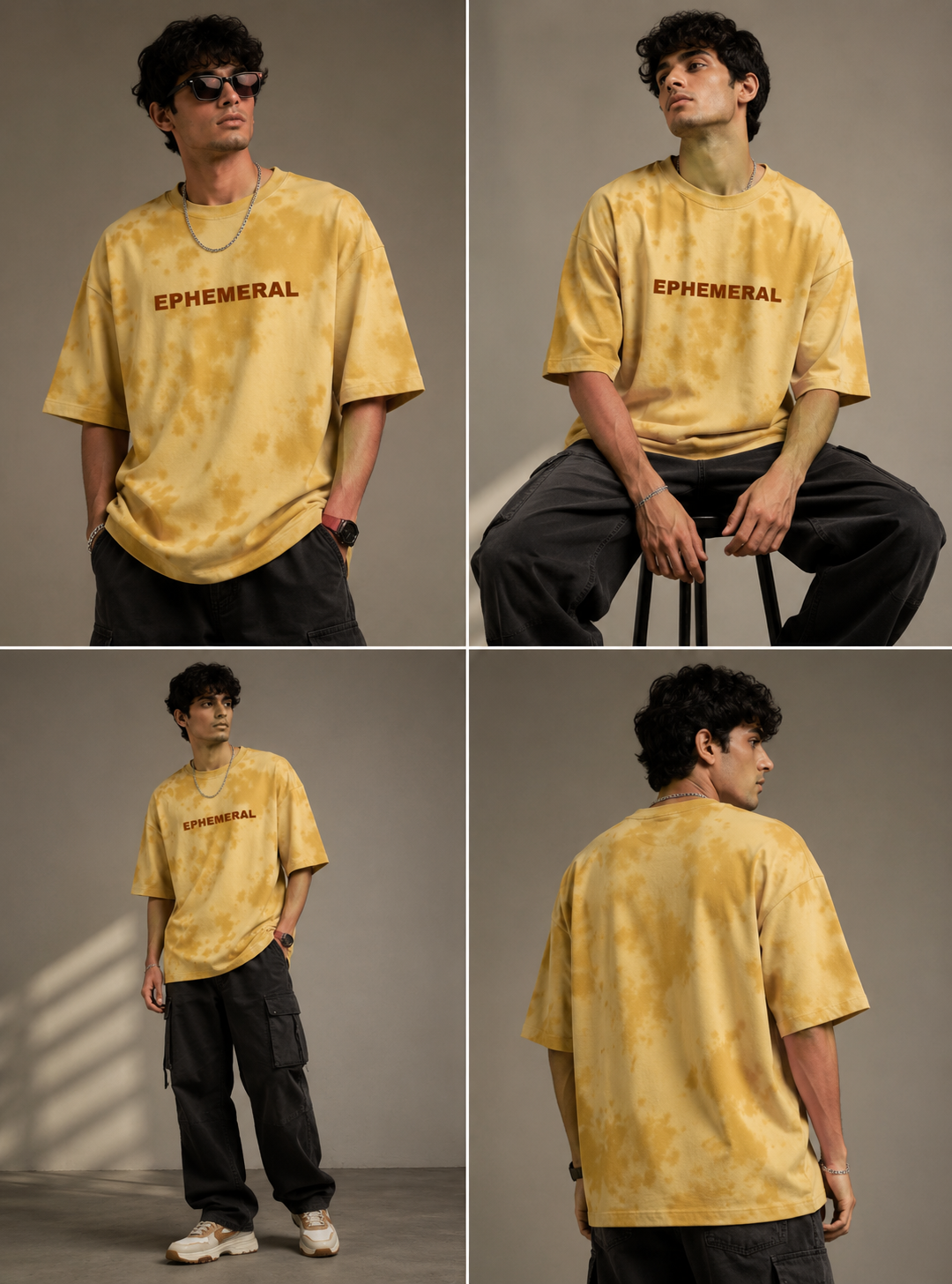 EPHEMERAL Tie-Dye Tee — Golden Yellow