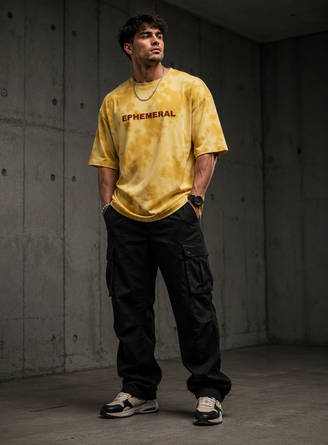 EPHEMERAL Tie-Dye Tee — Golden Yellow