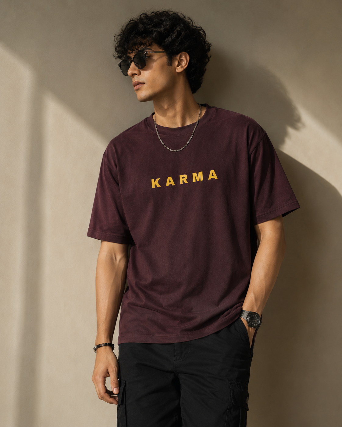 KARMA Drop Shoulder Oversized Tee | Unisex Classic Fit