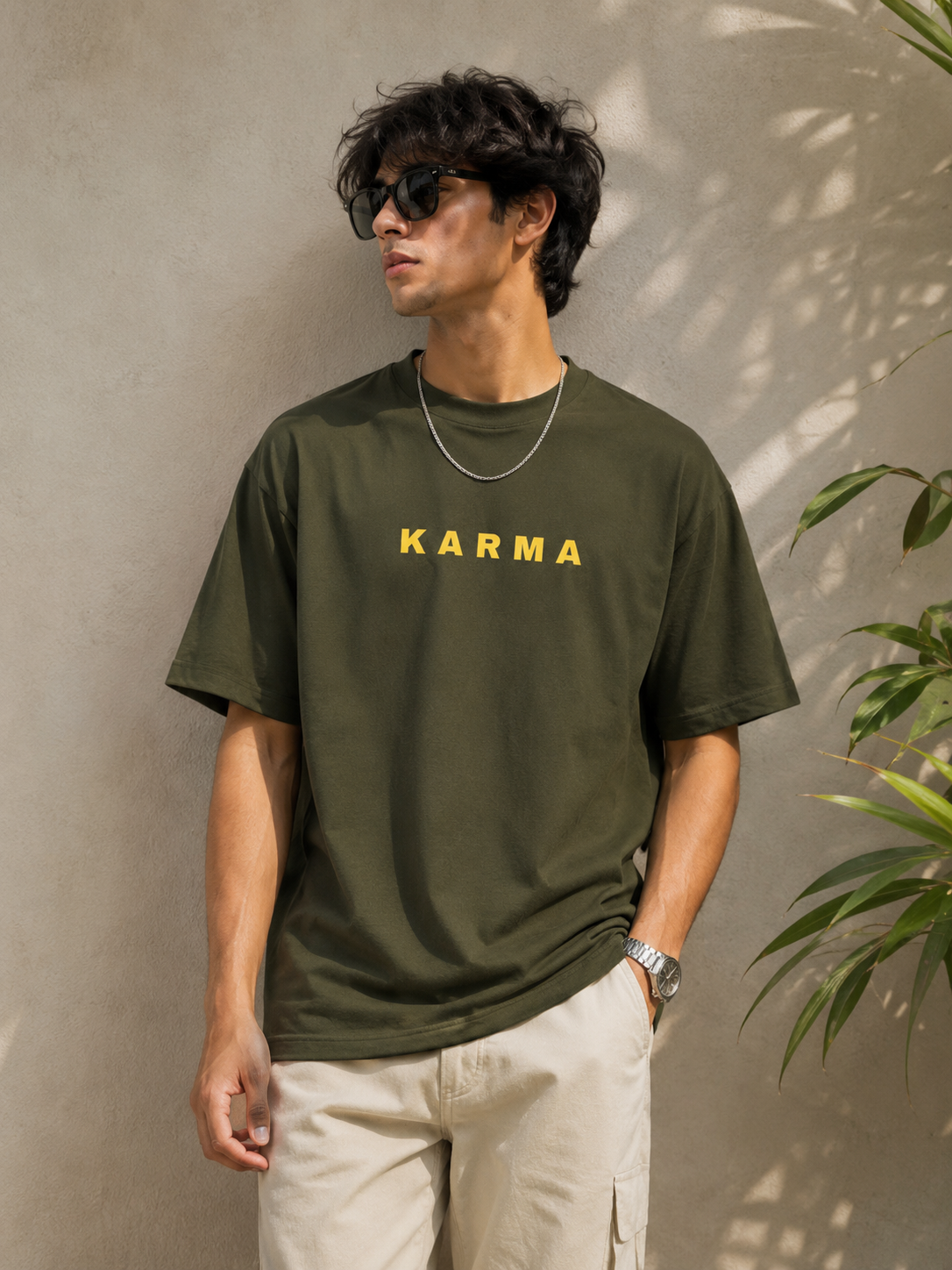 KARMA Drop Shoulder Oversized Tee | Unisex Classic Fit